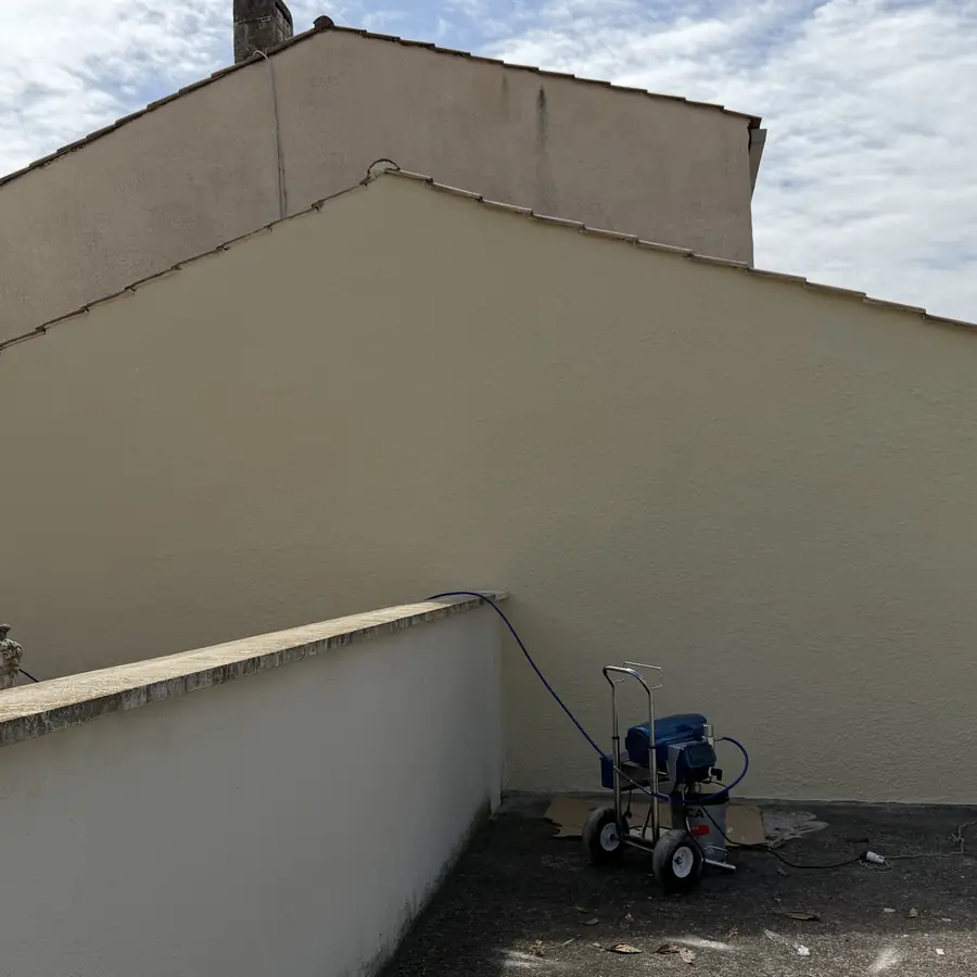 Mur de façade repeint par RM PROTECT